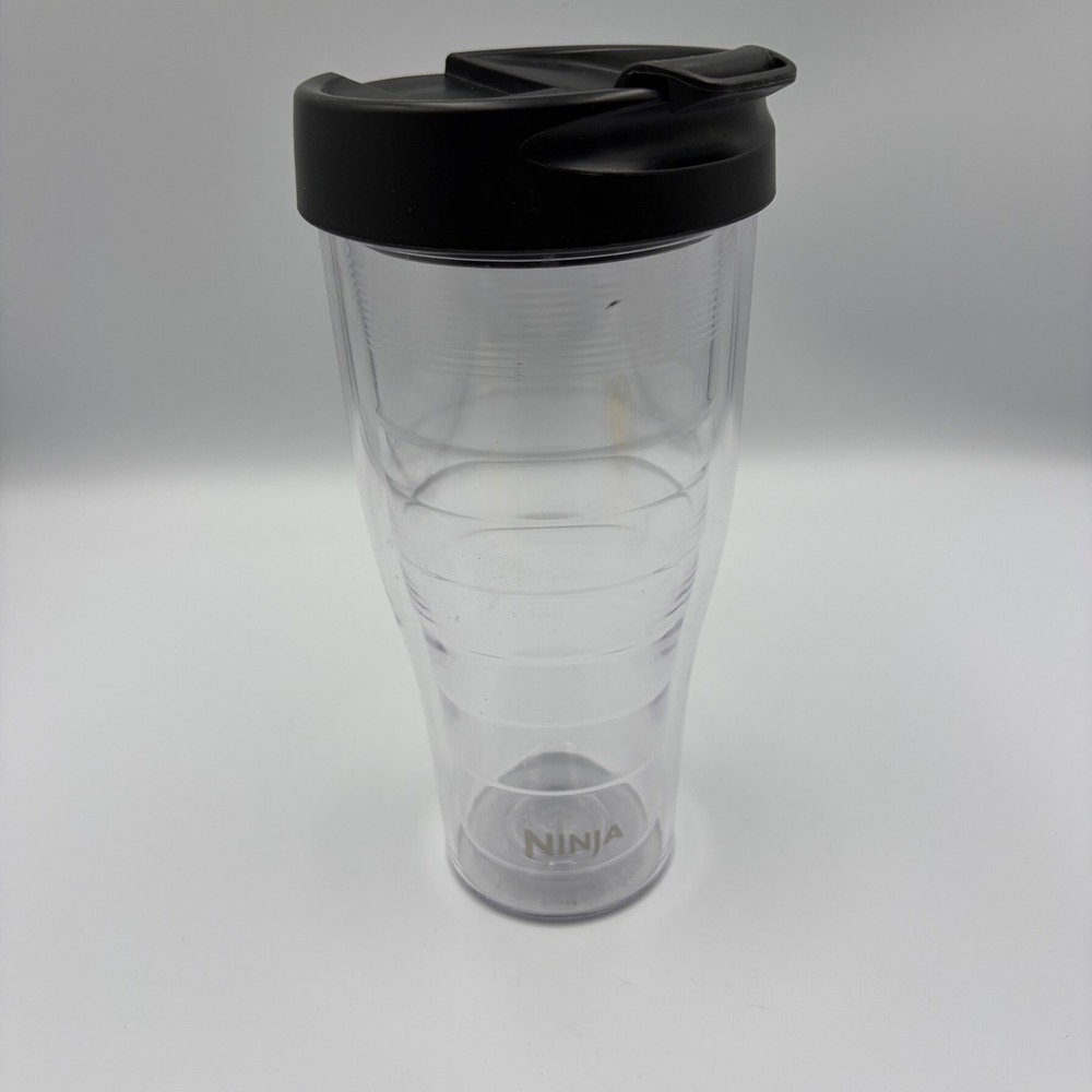Ninja Travel Tumbler OS Clear Insulated Tritan Plastic Cup With Lid